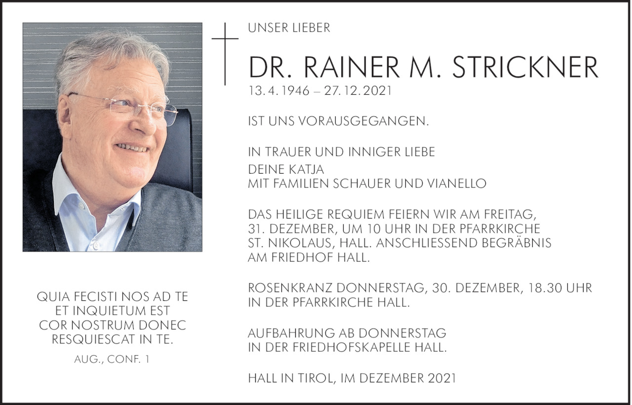 Rainer M. Strickner Bild