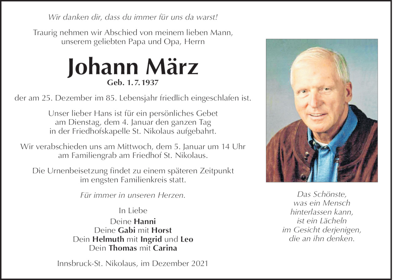 Johann März Bild