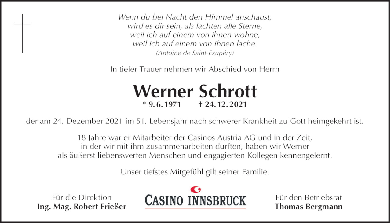 Werner Schrott Bild