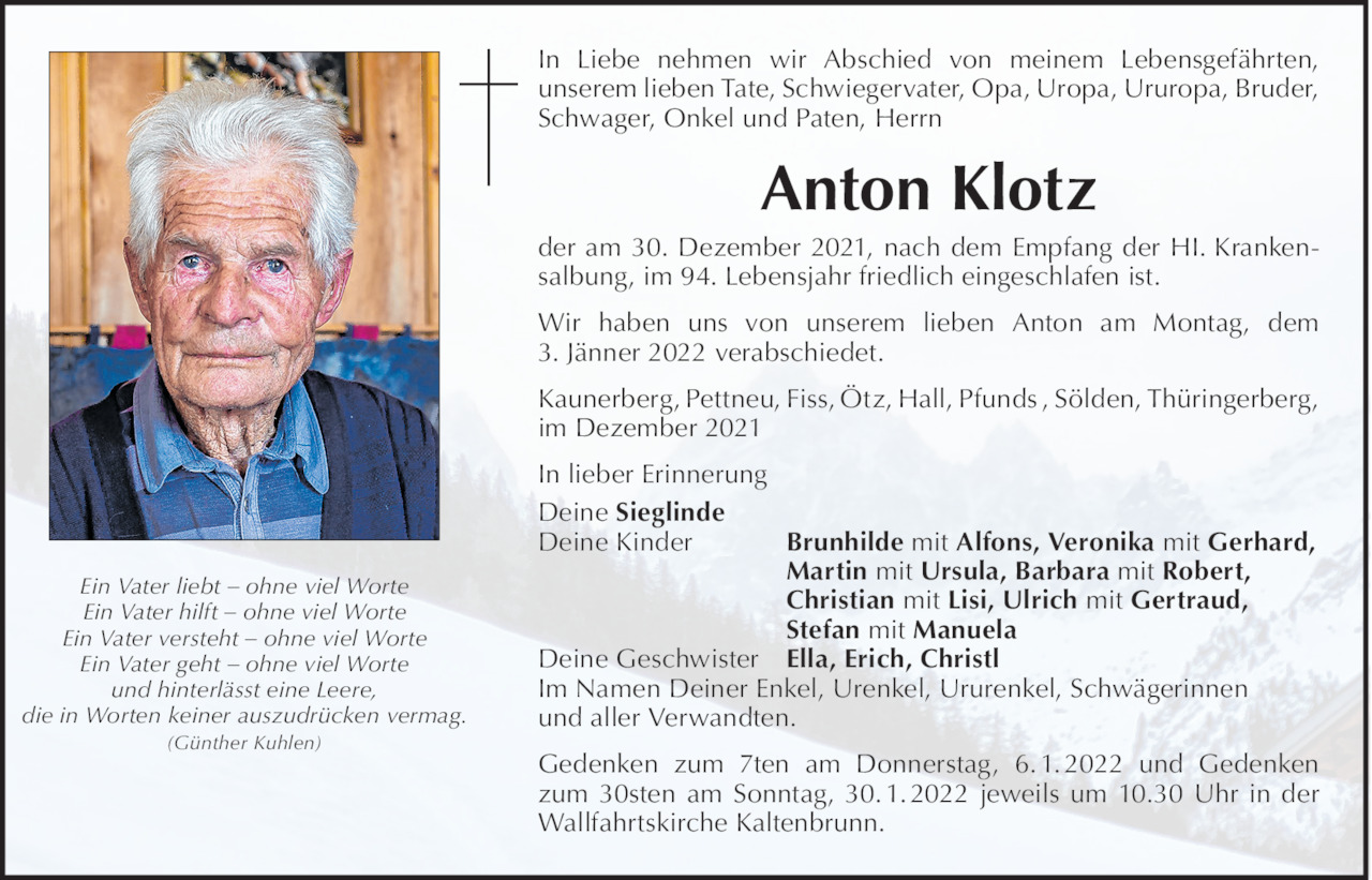 Anton Klotz Bild