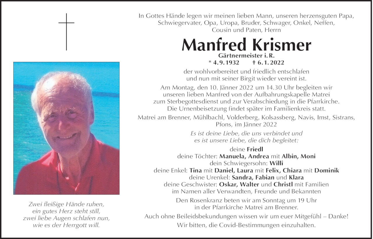 Manfred Krismer Bild