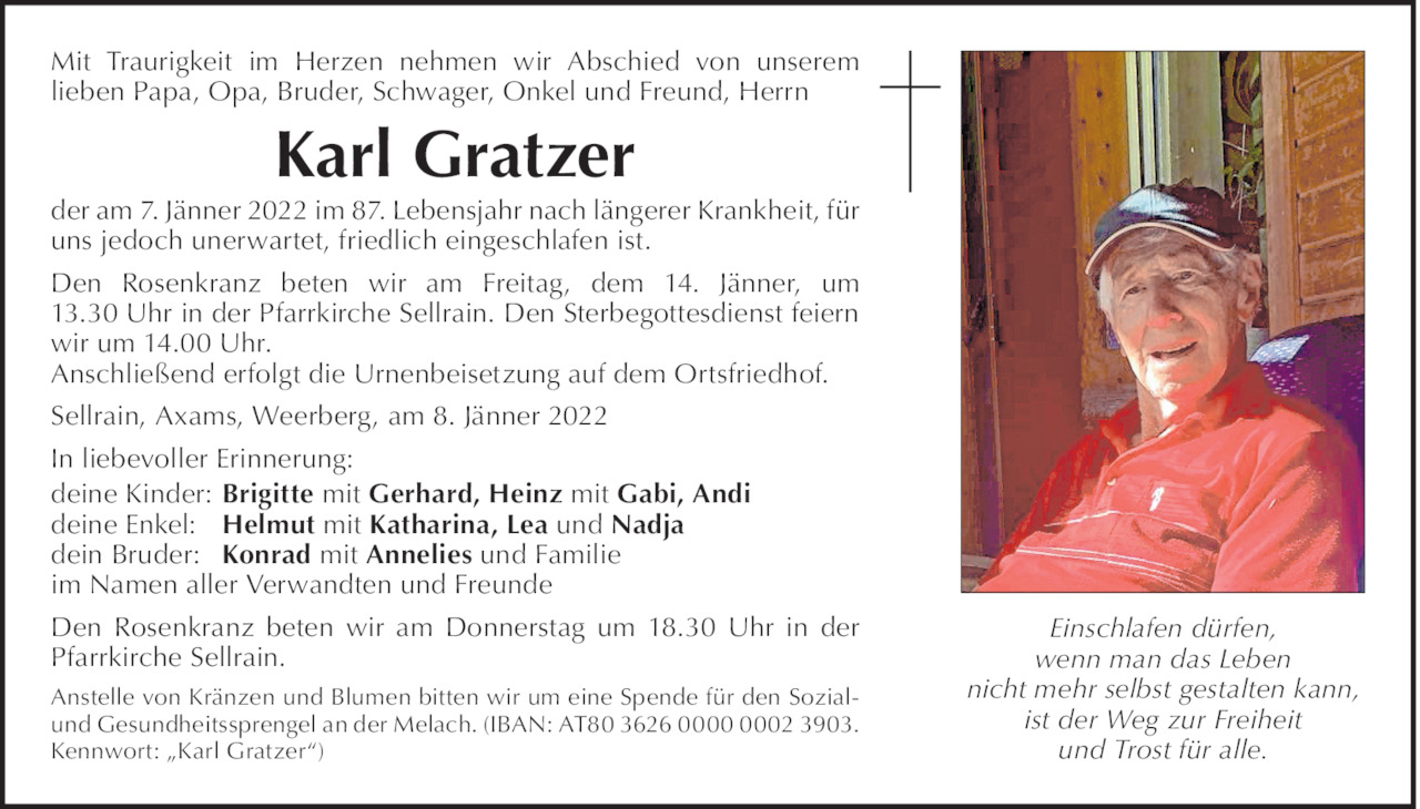 Karl Gratzer Bild