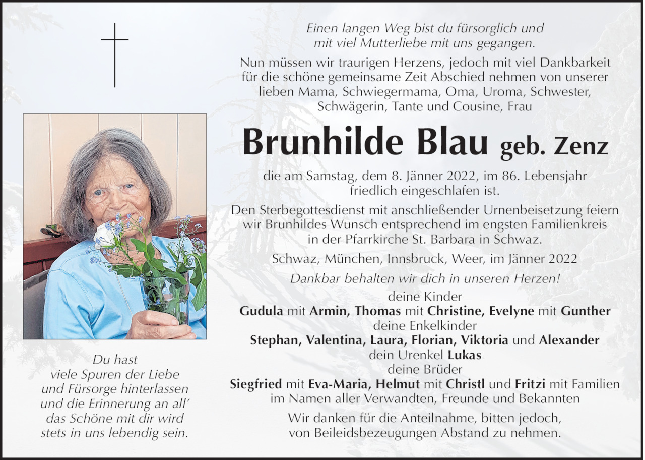Brunhilde Blau Bild