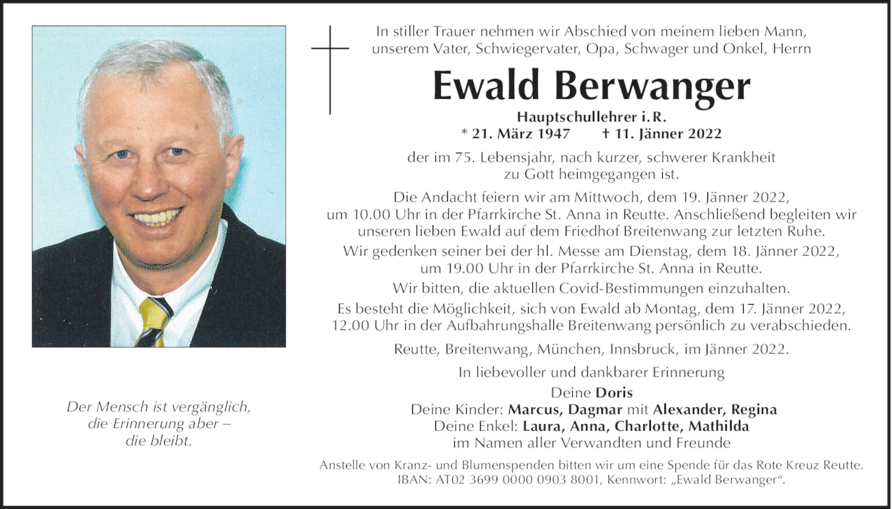 Ewald Berwanger Bild