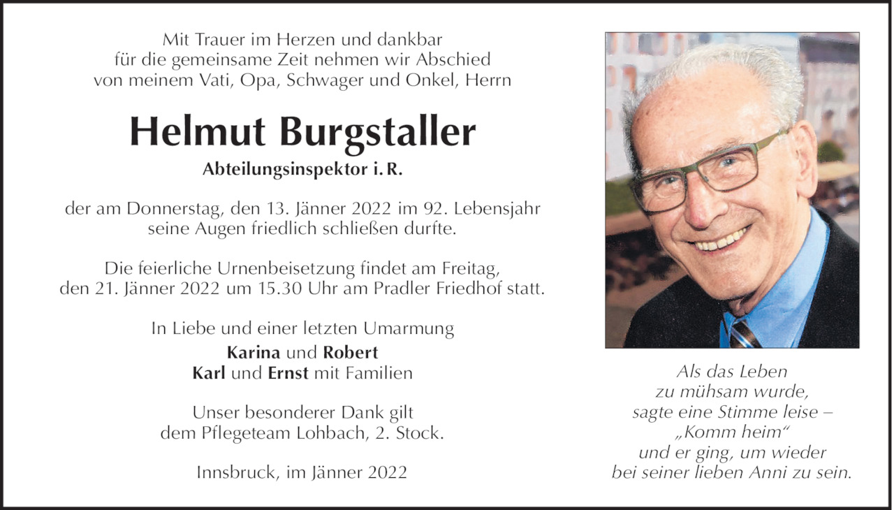 Helmut Burgstaller Bild