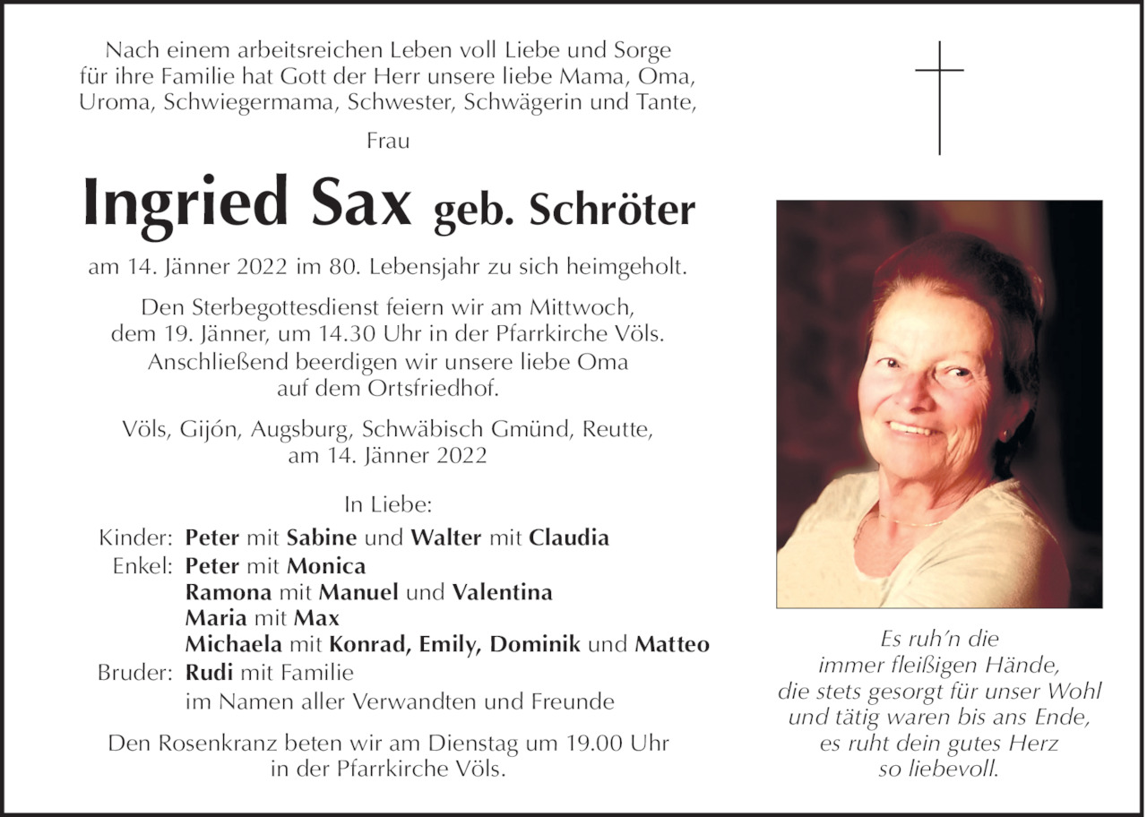 Ingried  Sax Bild