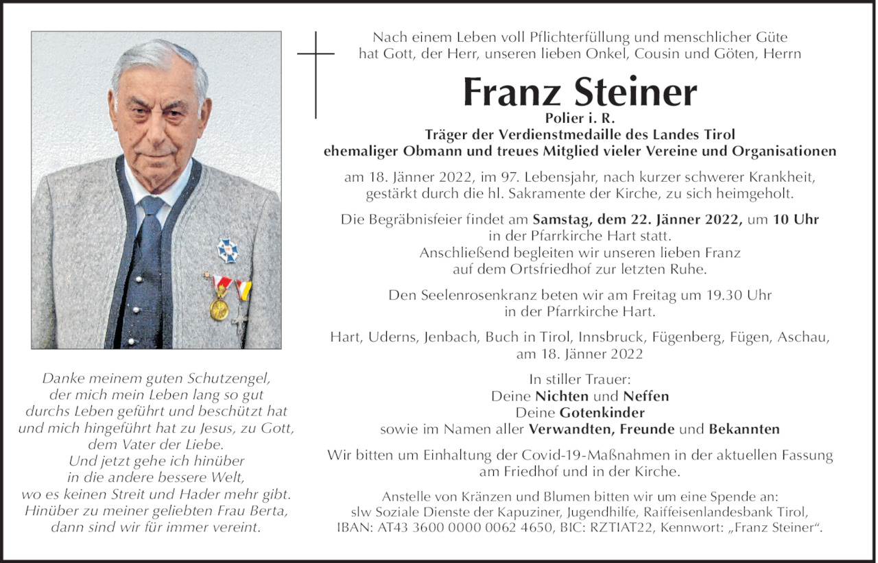 Franz Steiner Bild