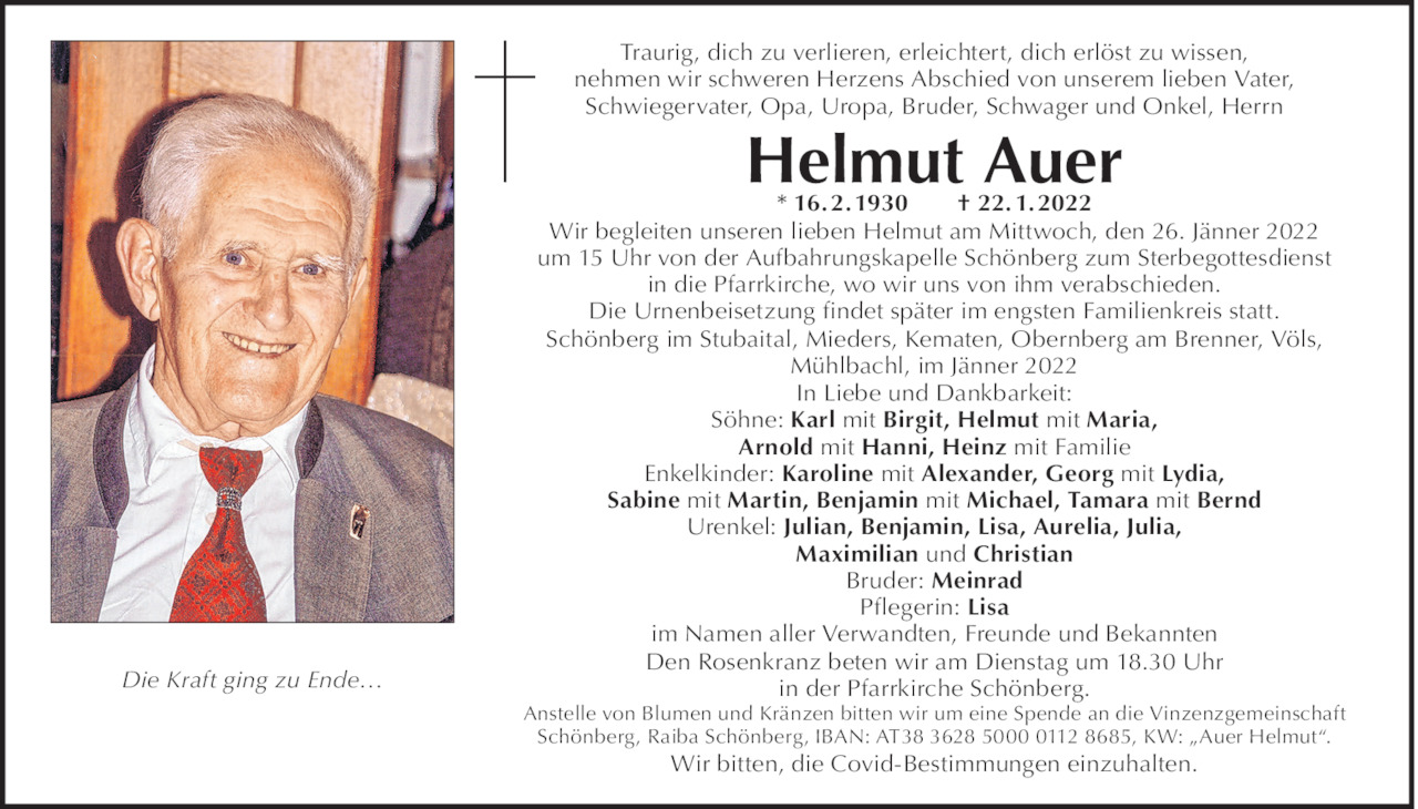 Helmut Auer Bild