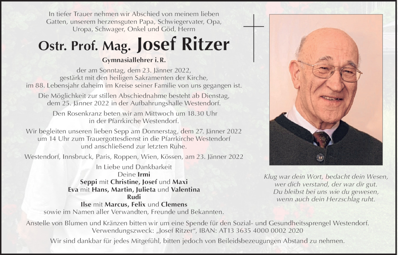 Josef Ritzer Bild