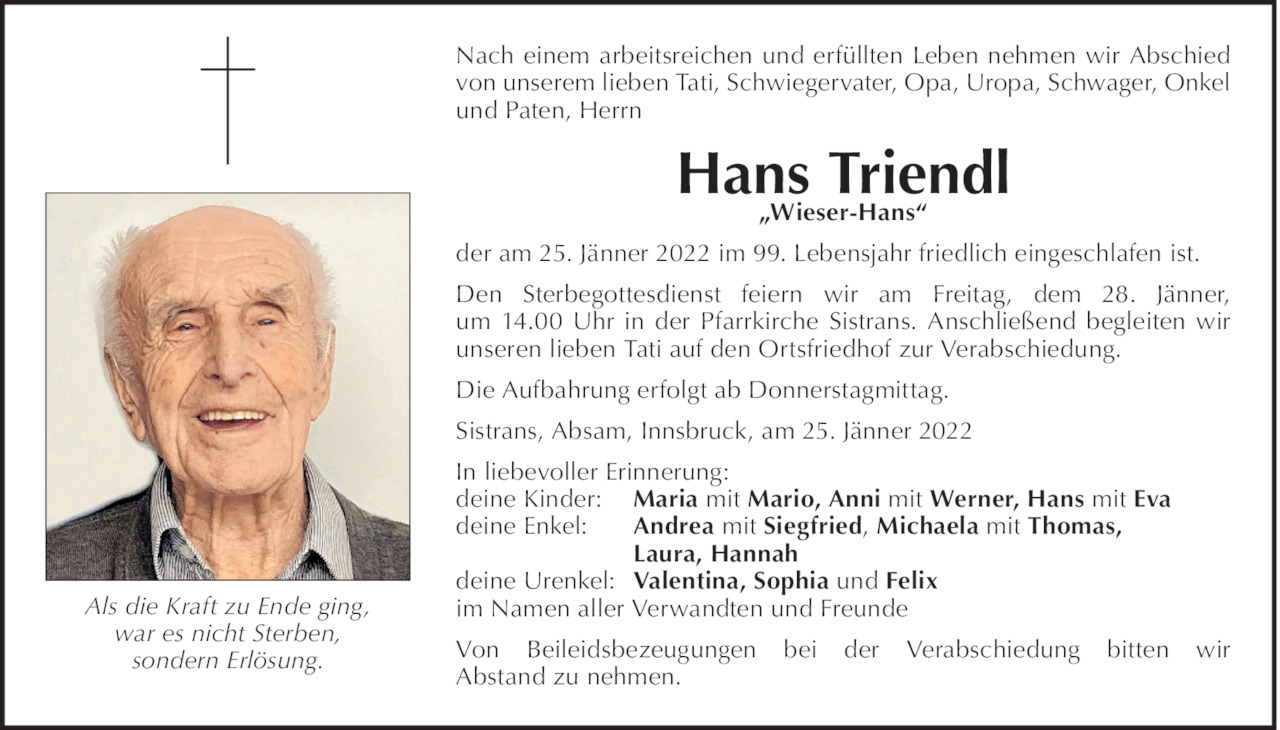 Hans Triendl Bild
