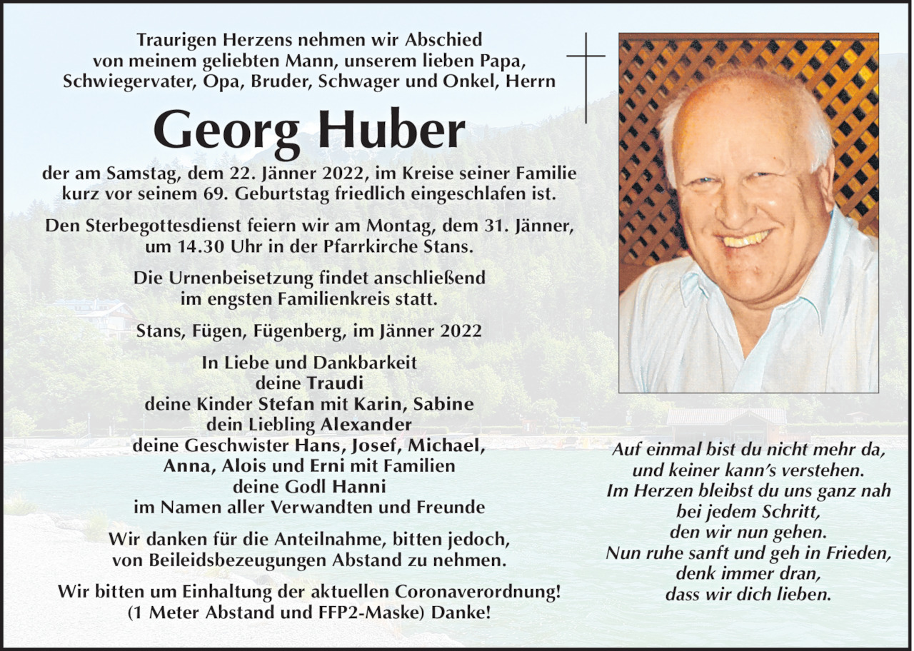 Georg Huber Bild