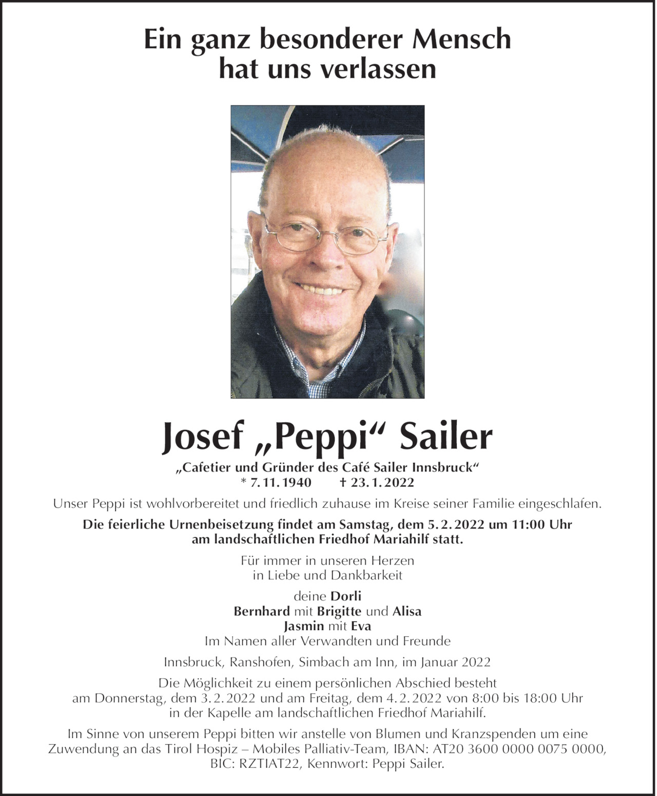 Josef Sailer Bild