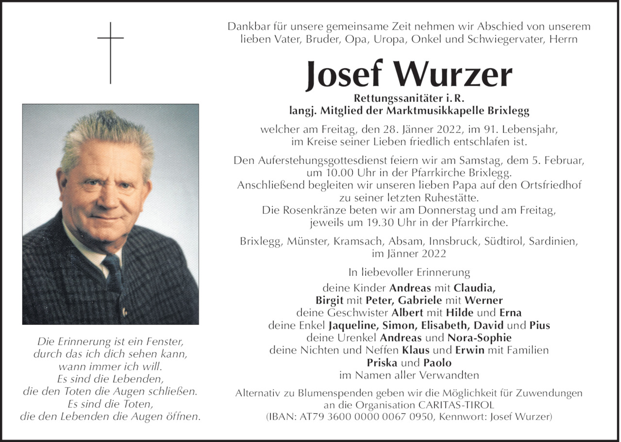 Josef Wurzer Bild