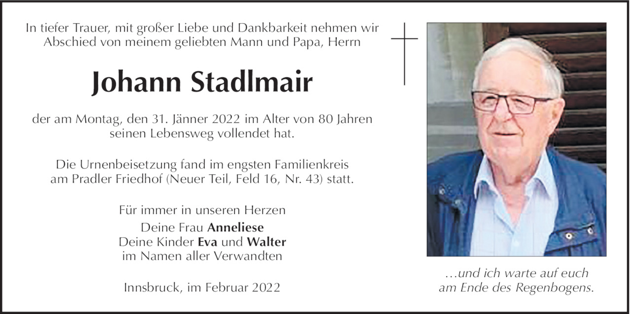 Johann Stadlmair Bild
