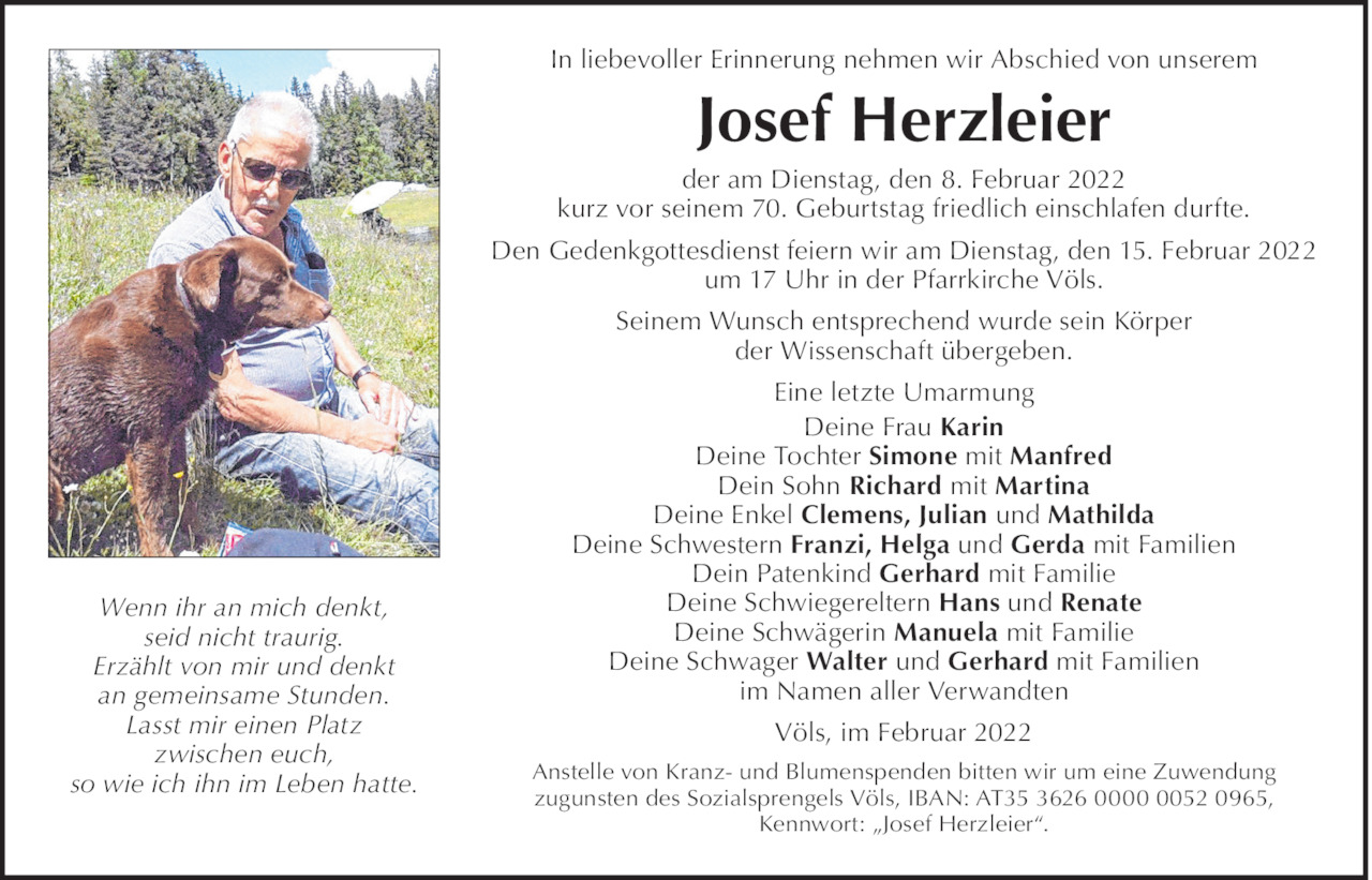 Josef Herzleier Bild