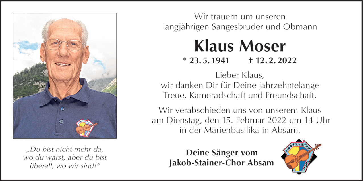 Klaus Moser Bild