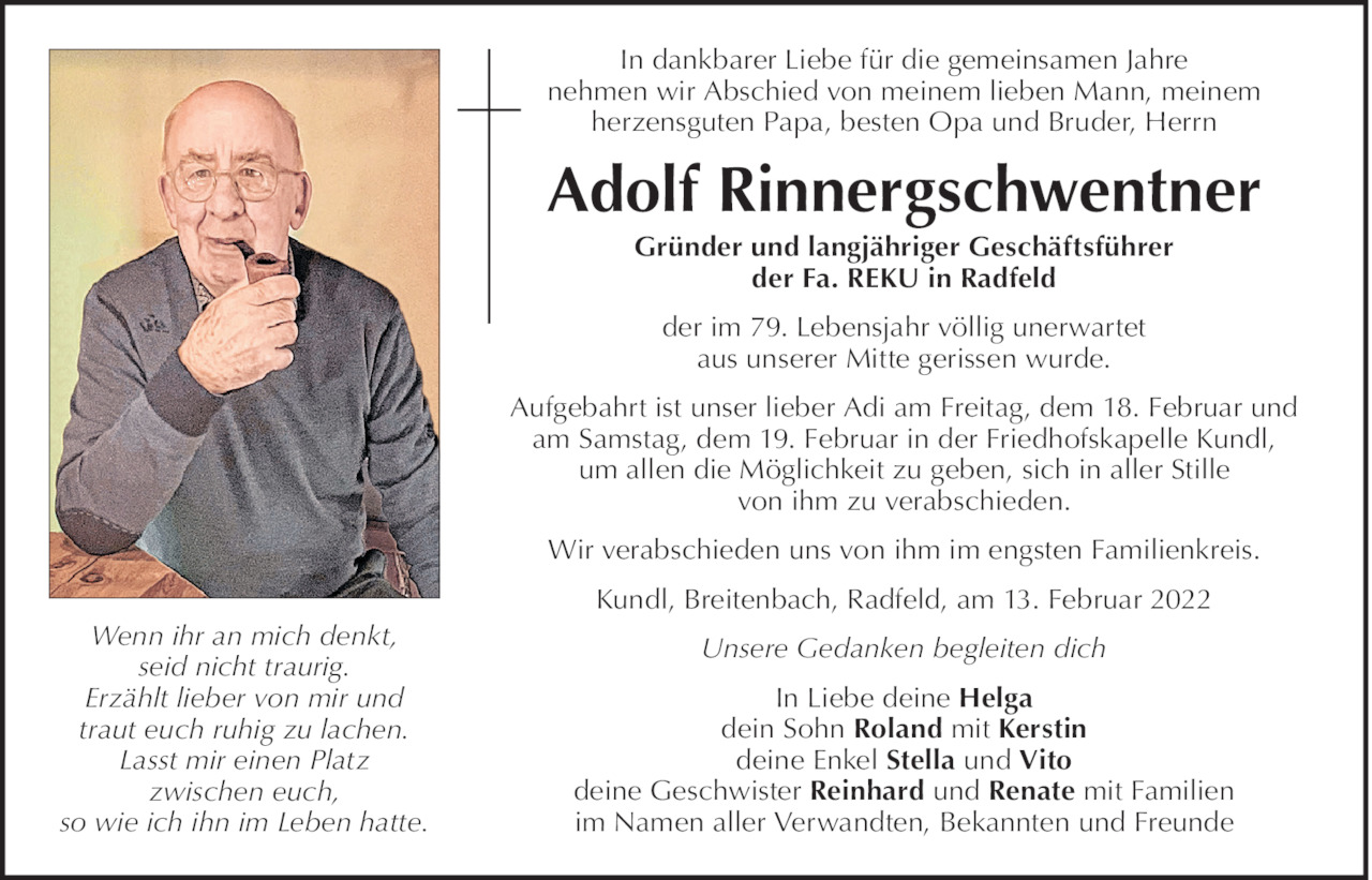 Adolf Rinnergschwentner Bild