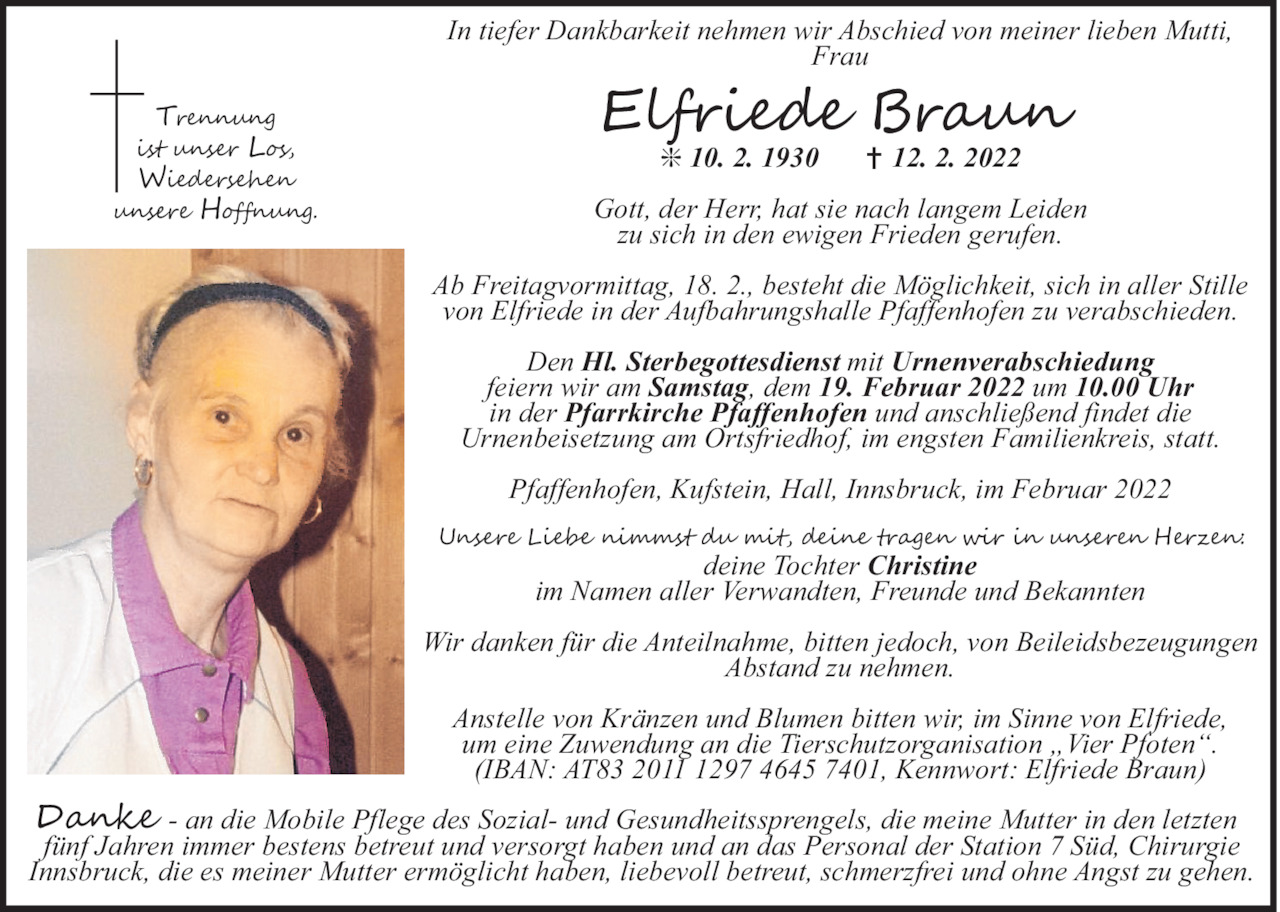 Elfriede Braun Bild