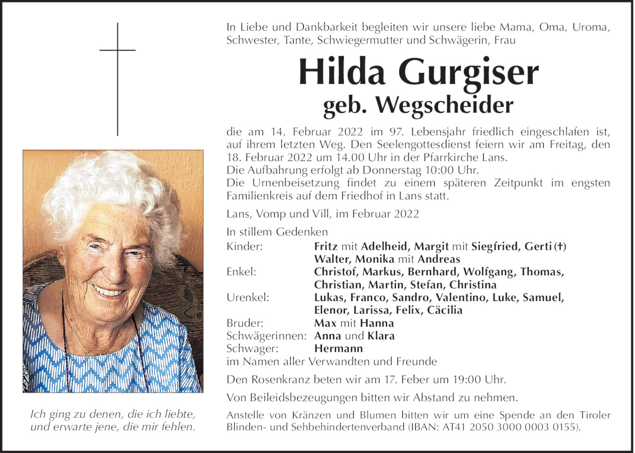 Hilda Gurgiser Bild