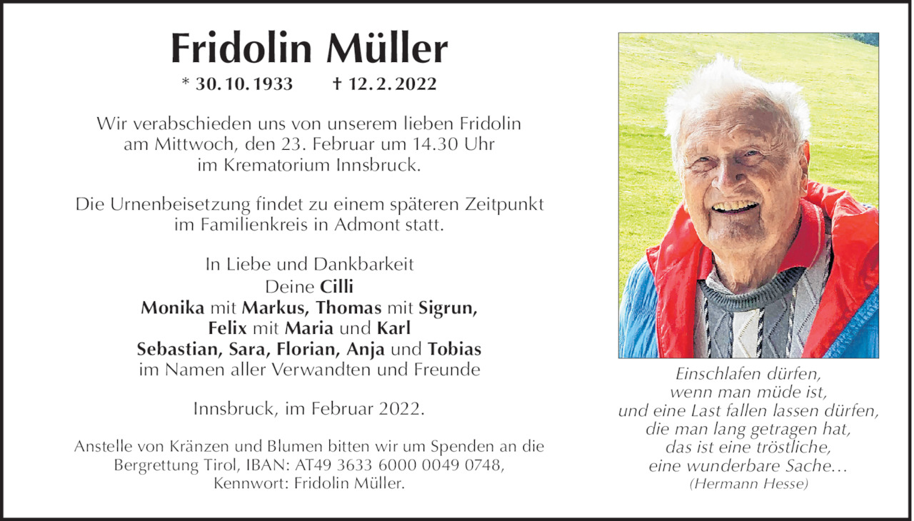 Fridolin Müller Bild