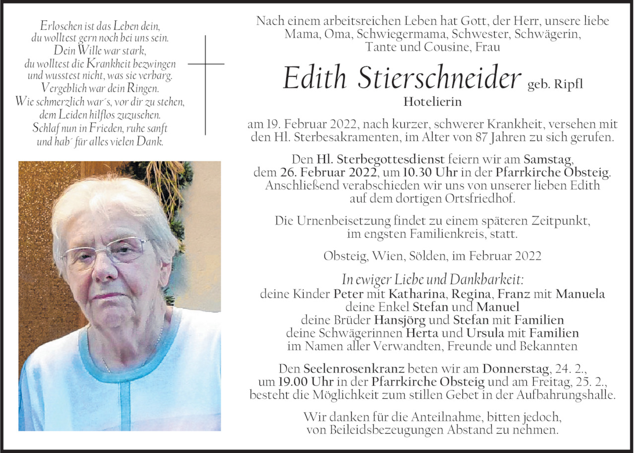 Edith Stierschneider Bild
