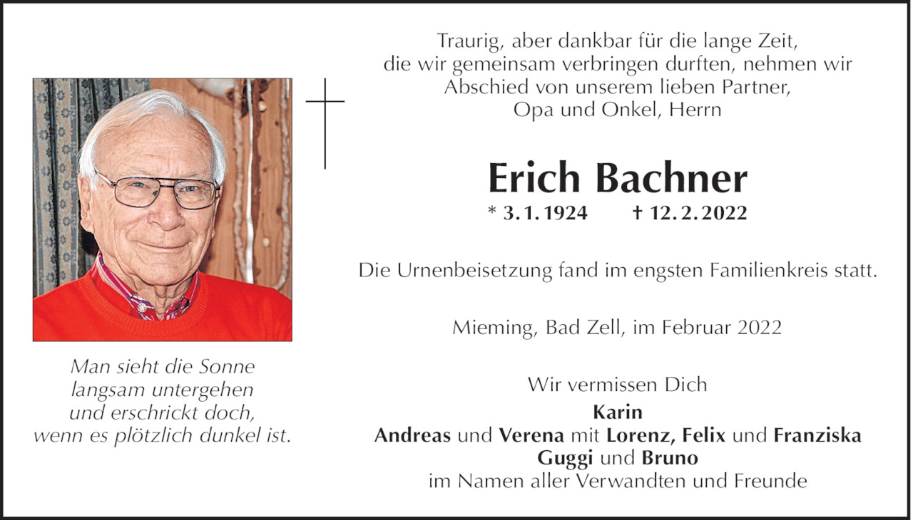 Erich Bachner Bild