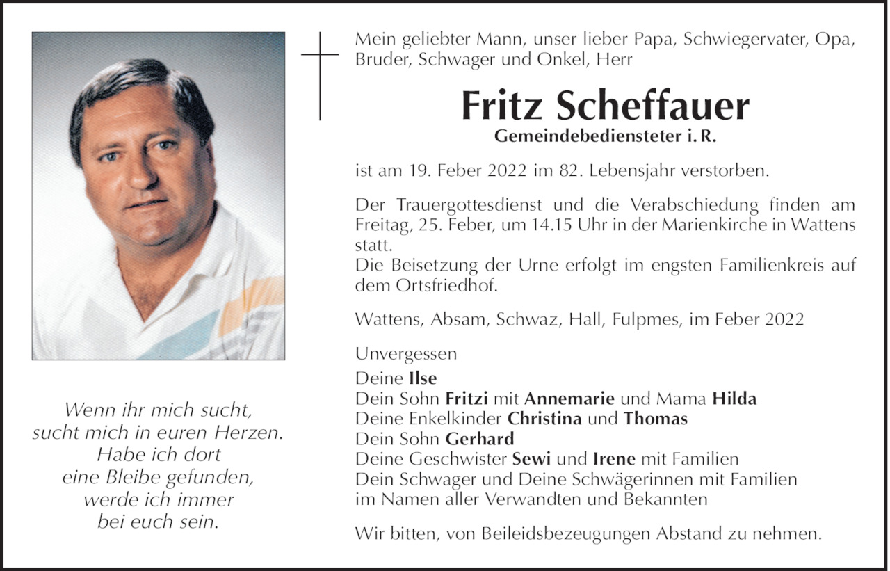 Fritz Scheffauer Bild