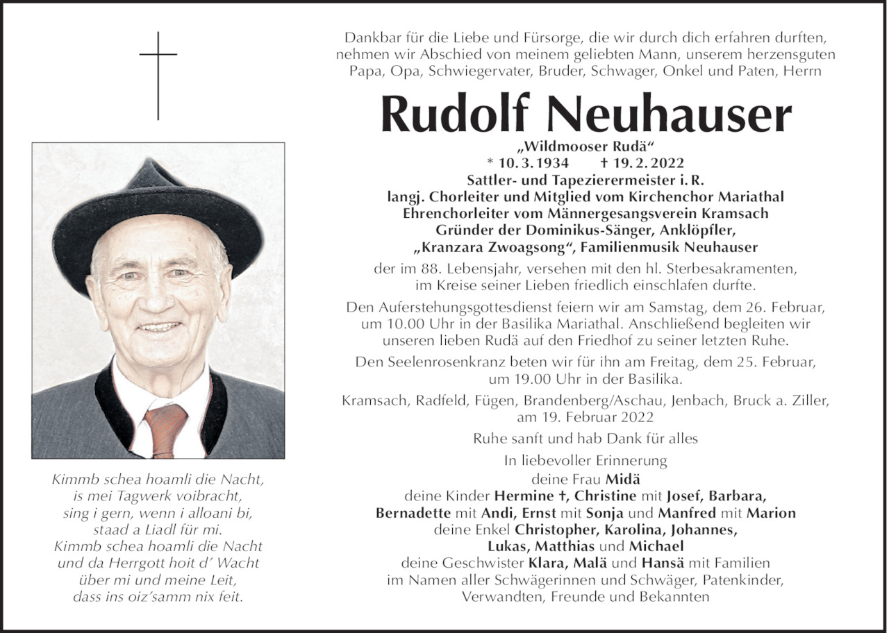 Rudolf Neuhauser Bild