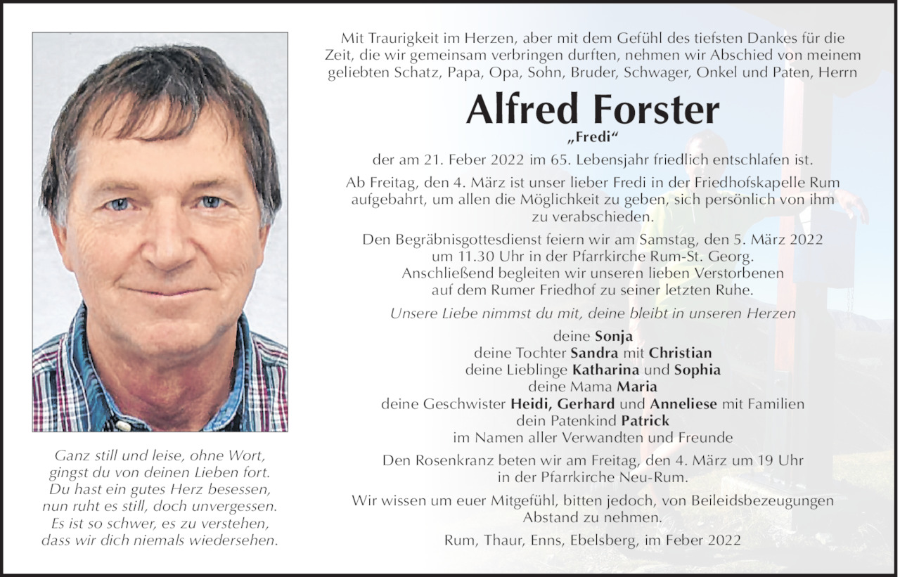 Alfred Forster Bild