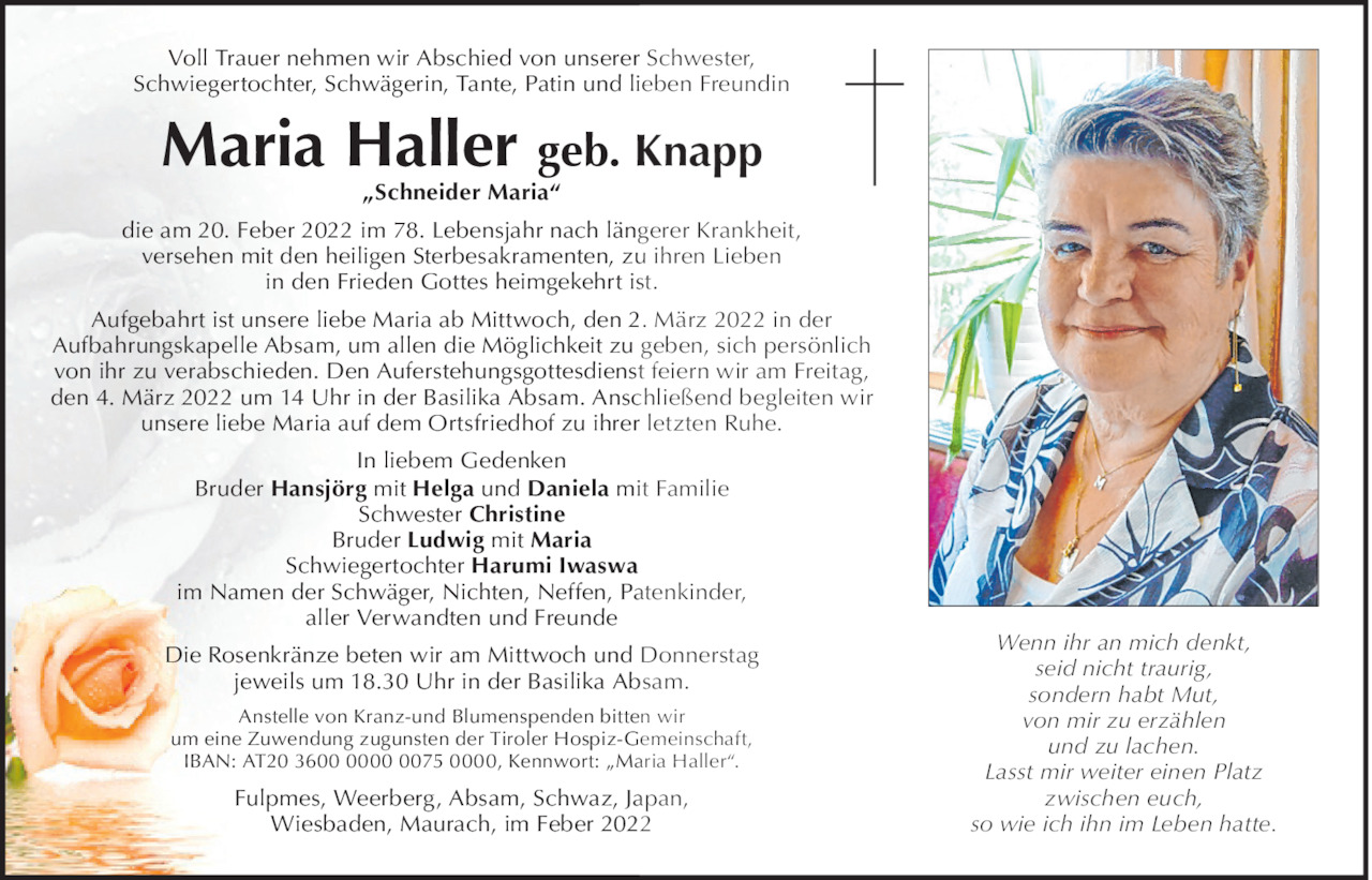 Maria Haller Bild