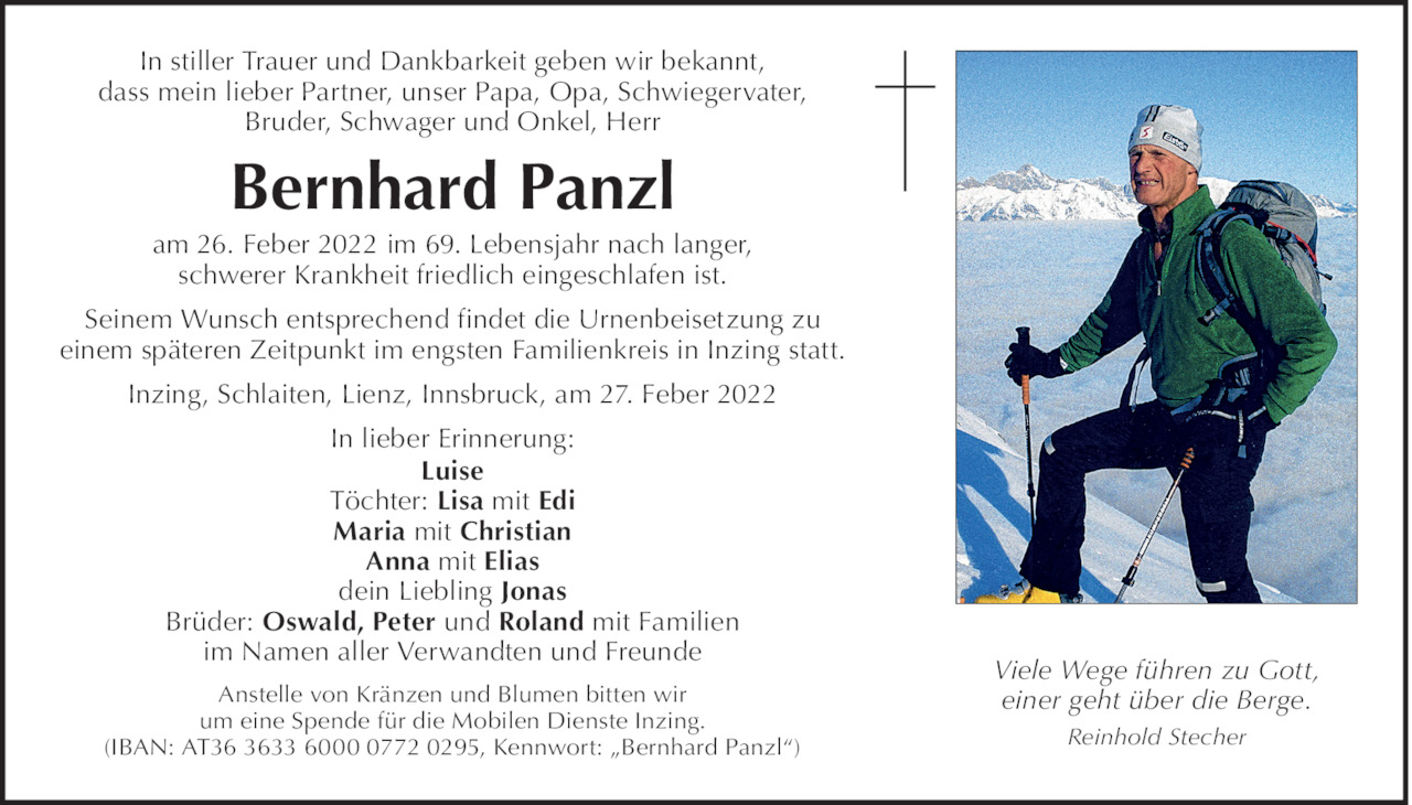 Bernhard Panzl Bild