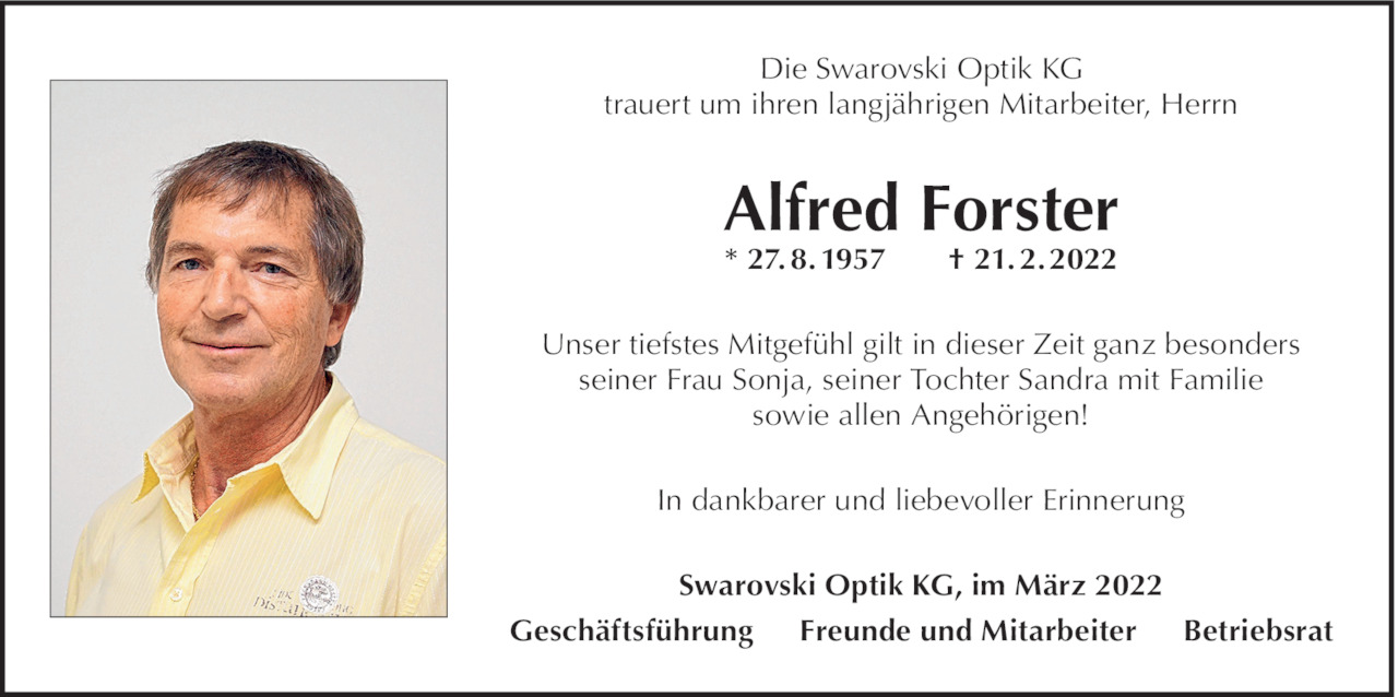 Alfred Forster Bild