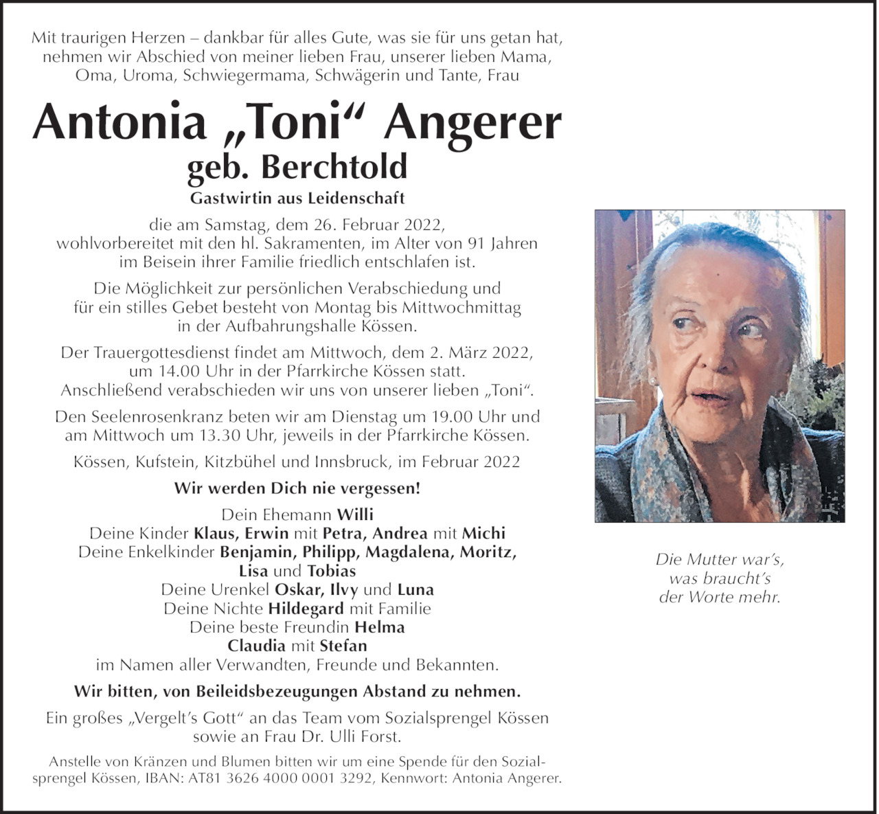 Antonia Angerer  Bild