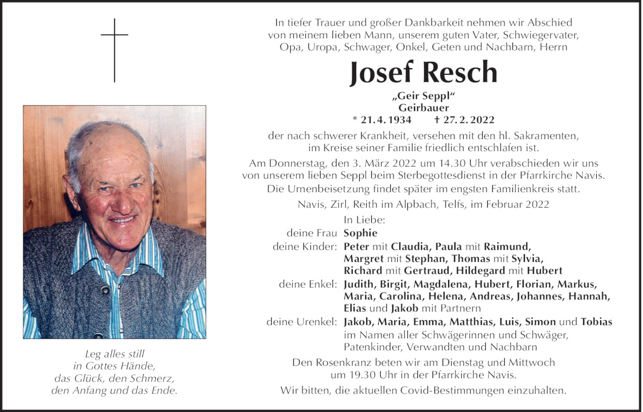Josef Resch Bild
