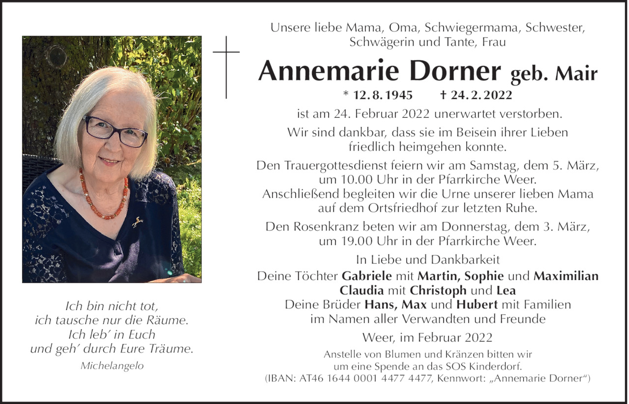 Anna Maria Dorner Bild