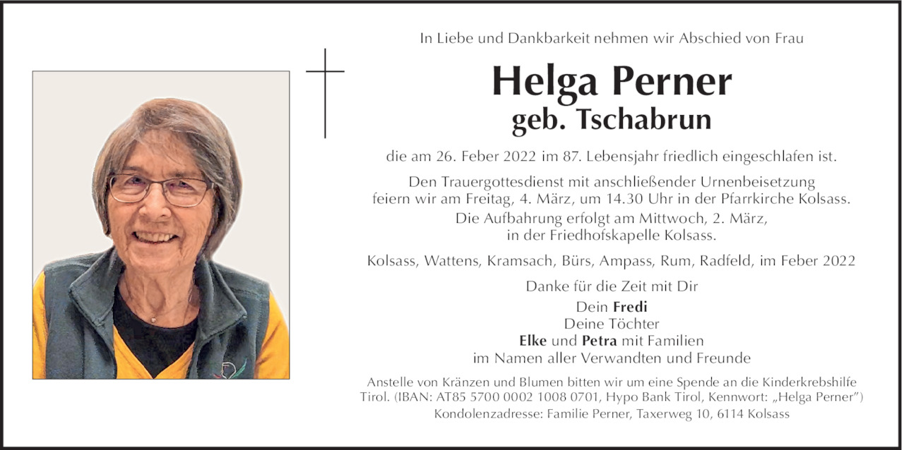 Helga Perner Bild