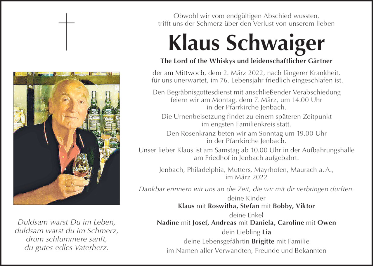 Klaus Schwaiger Bild