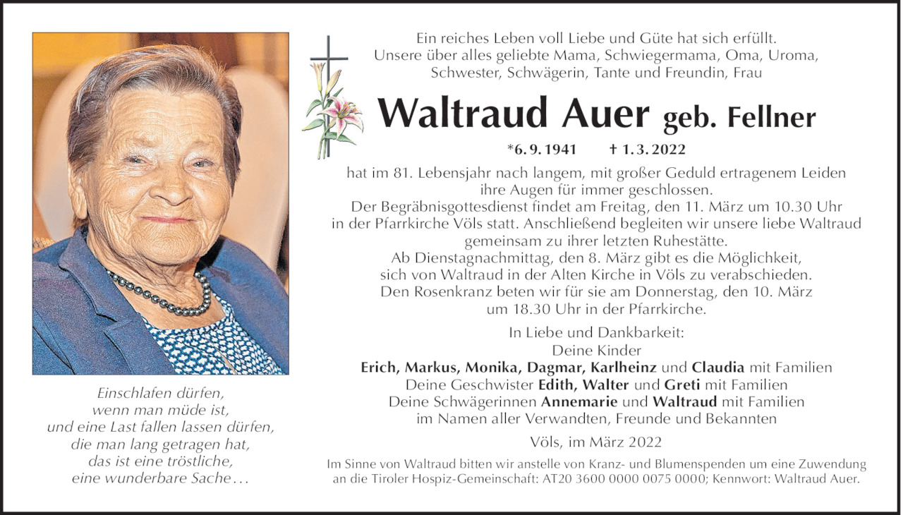Waltraud Auer  Bild