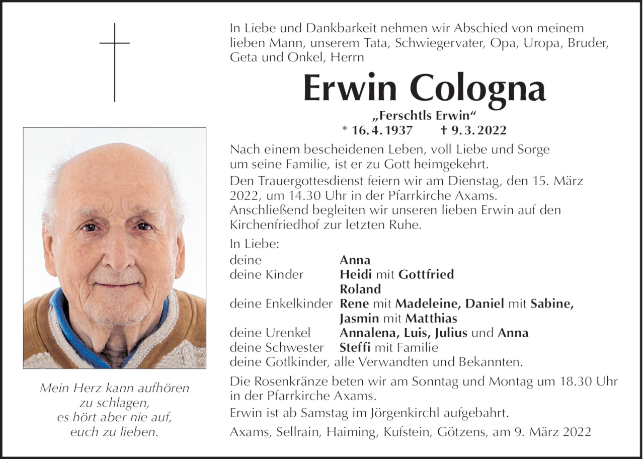 Erwin Cologna Bild