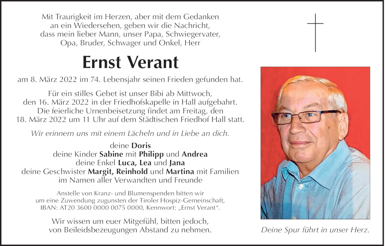 Ernst Verant Bild