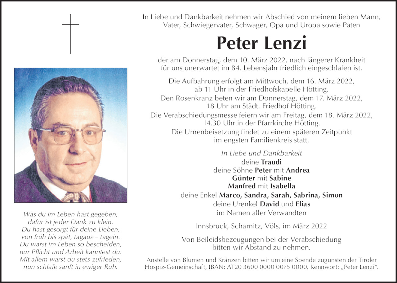 Peter Lenzi Bild