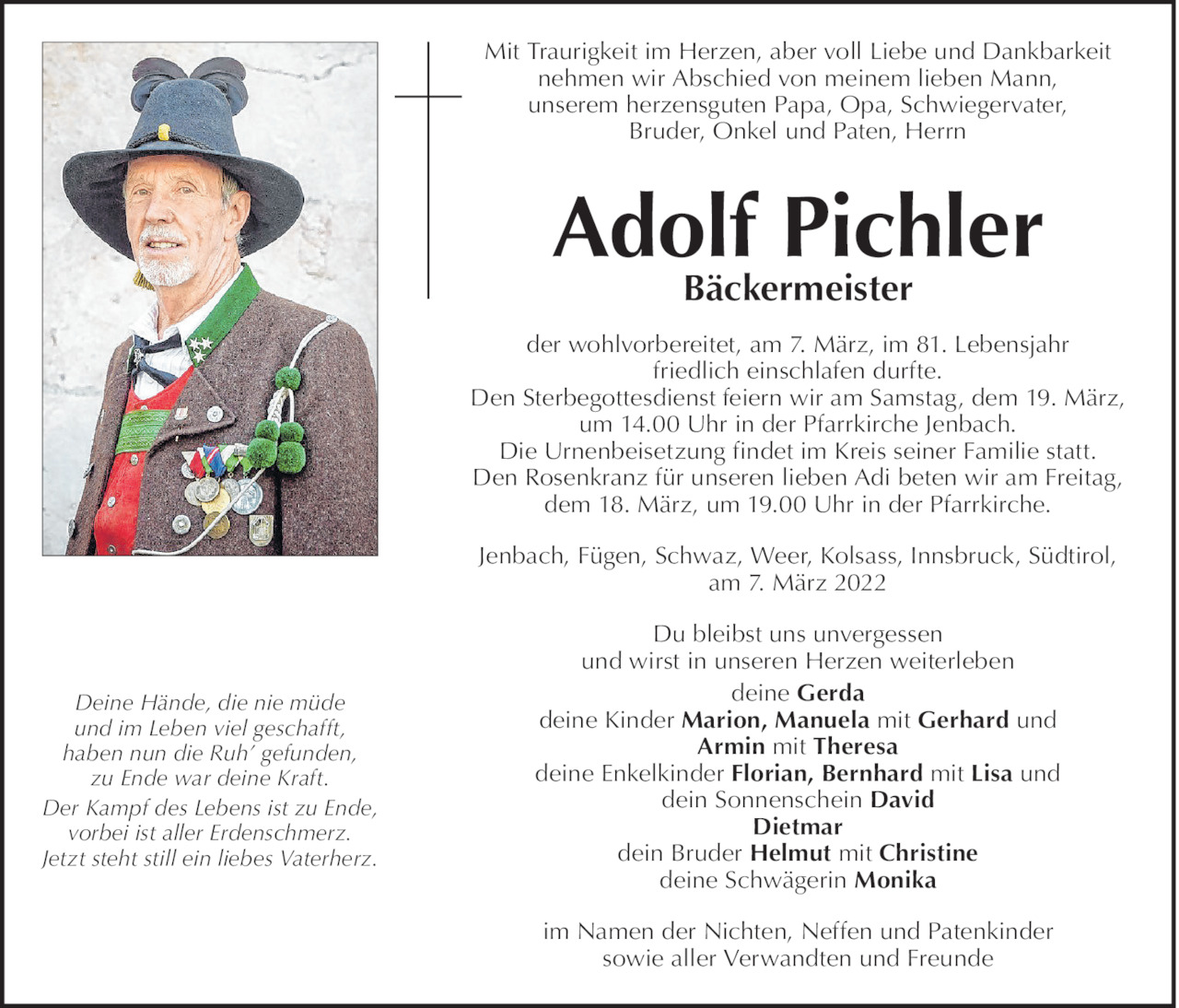 Adolf Pichler Bild