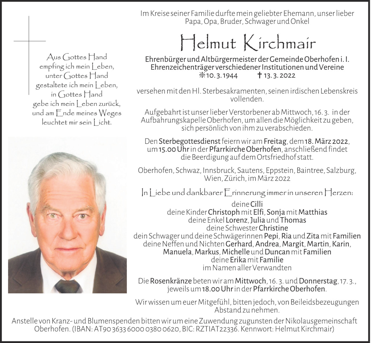 Helmut Kirchmair Bild
