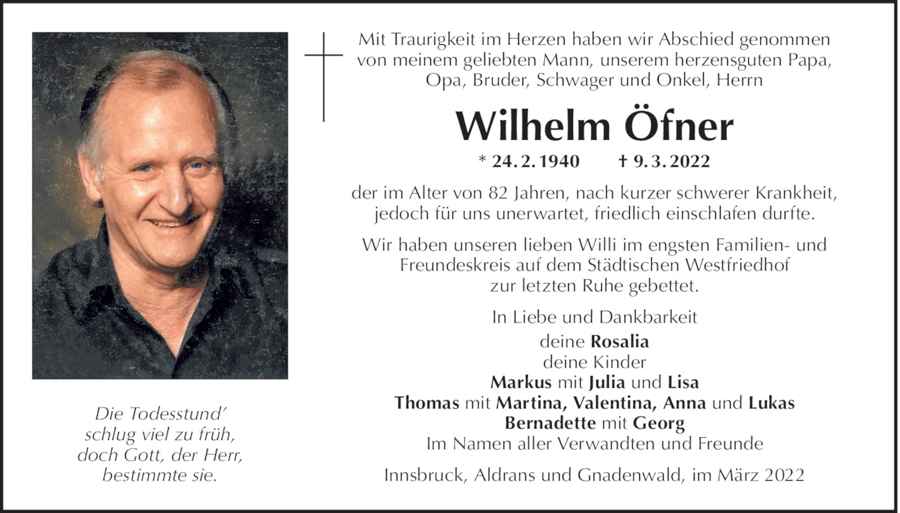 Wilhelm Öfner Bild