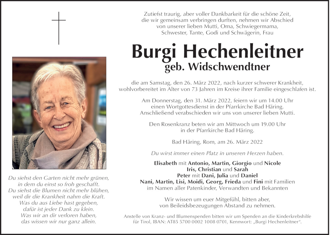 Burgi Hechenleitner Bild