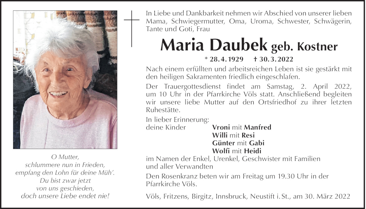 Maria Daubek Bild