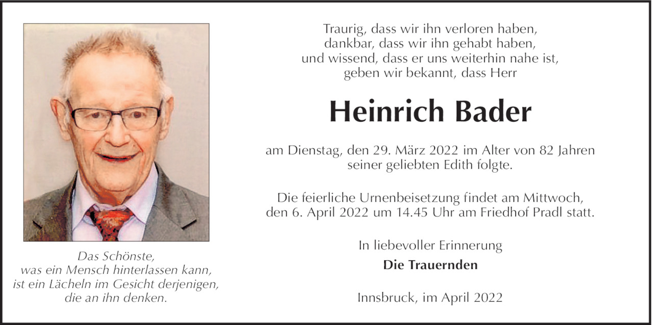 Heinrich Bader Bild