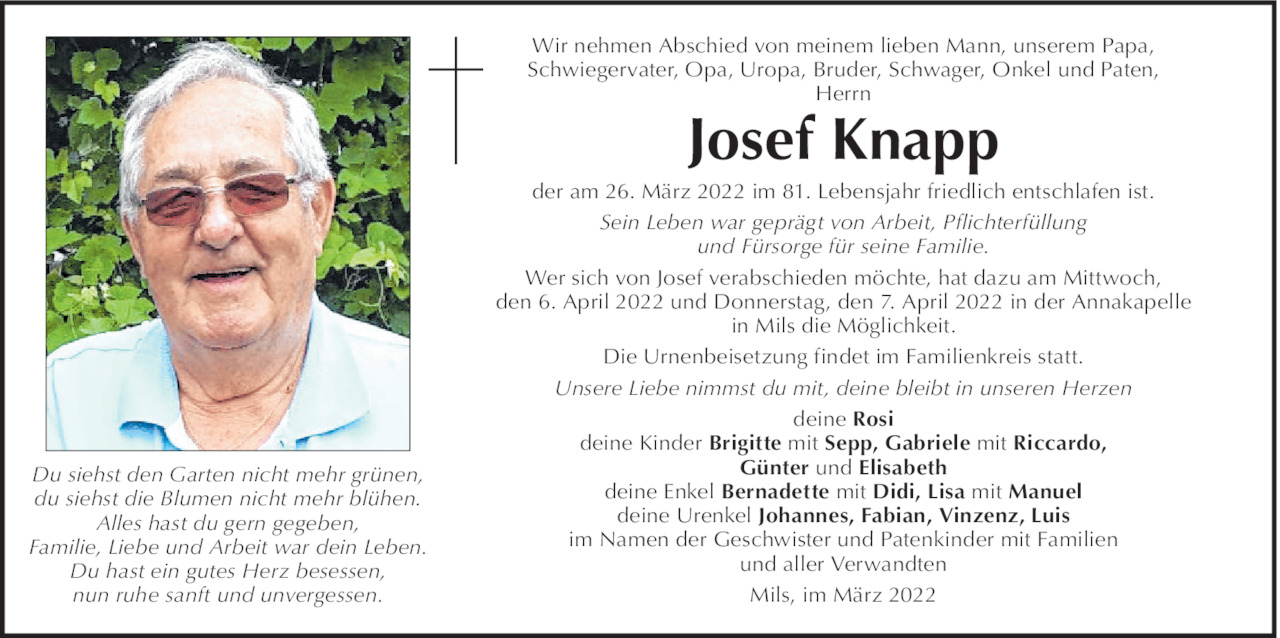 Josef Knapp Bild