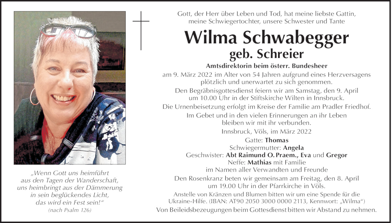 Wilma Schwabegger Bild