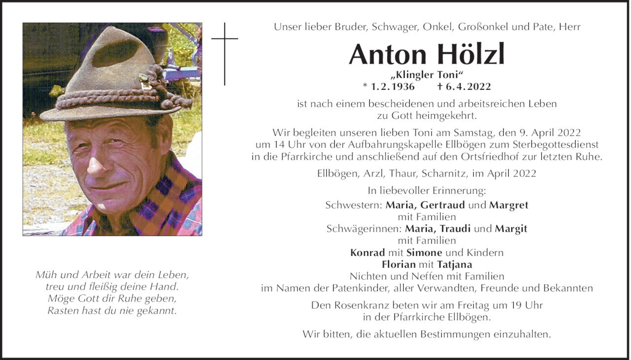 Anton Hölzl Bild